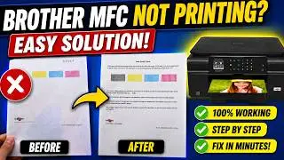 Brother MFC-J NOT Printing Color, Black, or Blank Pages - How To Fix Clogged Printhead [FIXED!]