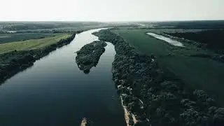 Пролет над рекой Ока, город Ступино