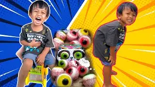 กินเยลลี่ลูกตาจนปวดท้อง ตดออกมาเป็นเยลลี่ลูกตา ละครสั้นสนุกๆ | พี่ปลื้ม