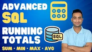 SQL Running Total | Advance SQL | Rolling N months SUM, AVG, MIN, MAX