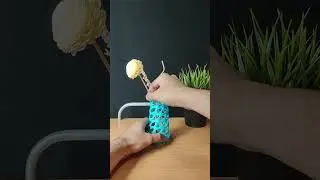 I 3D printed a see-through flower vase