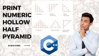 Print Numeric Hollow pyramid || C++ || @Coding Hub || Logic building || Pattern || GFG