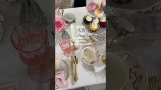 what i ate at a BRIDGERTON THEMED BRIDAL SHOWER 🌸🎀🫖 #Bridgerton #Bridalshower