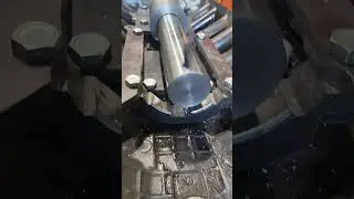 Рассточка постелей на переходной плите автомобиля КАМАЗ, под установку тнвд.