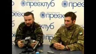 Юрій Заблоцький - один з бійців батальйону ДУК у прес-клубі (ч. 1)