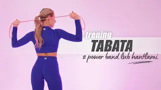 TABATA POWER | FAT REDUCTION AND STRENGTH | TRAINING WITH POWER BAND OR DUMBBELLS | Agata Zając