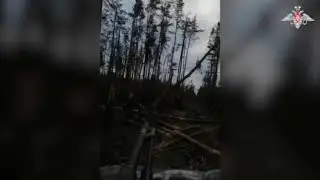 Бронегруппа ВДВ на боевых машинах десанта БМД-4М уничтожила опорный пункт ВСУ.