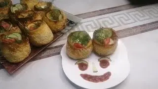 Жульен-французларни №1 таоми, Жульен из куринной филе с грибами в корзиночках. #миллийтаомлар