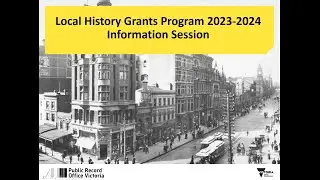 Local History Grants Information Session 2023