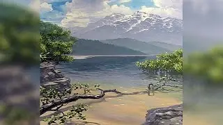 How To Paint A Landscape - Part 3 - Water & Gradients