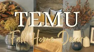 Cozy Fall DECORATE WITH ME | Fall Decor Finds | Fall Decor Styling With TEMU