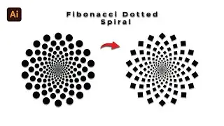 Fibonacci Dotted Spiral Effect in Illustrator | Adobe Illustrator CC