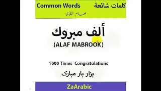 Congrats in Arabic Language| MABROOK|مبروک| الف مبروک