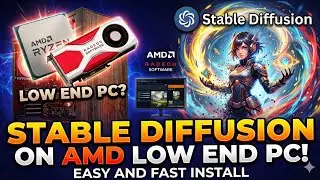 Stable Diffusion Easy Step-By-Step Installation for Low End AMD GPU's
