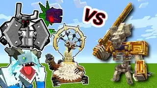 Kobolediator Vs. Mowzie's Mobs Monsters in Minecraft Showcase