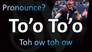 How to Pronounce Henry To’o To’o (CORRECTLY!)