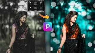 PicsArt - aqua and dark brown realistic effect editing || background change editing
