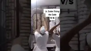 Junior vs Senior developer fixing code