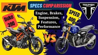 KTM Duke 390 2023 Vs Triumph Speed 400 🔥🔥 Full Comparison ⚡⚡Engine Price Power Weight