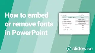 How to embed, subset or remove fonts in PowerPoint
