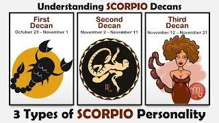 Different Types of Scorpio Personality || Understanding Scorpio Decans 
