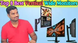 ✅ Top 8 Best Vertical Monitors In India 2024 With Price |Wide Monitors Review & Comparison