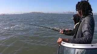 SF Bay Halibut Fishing Big Shticks!
