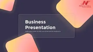 Modern Neon Glass Background Business Presentation Animated Slides