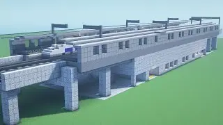 [Minecraft Tutorial] Elevated Station / How To Build a Elevated Station