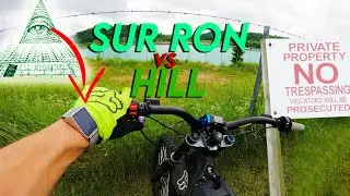 Stock Sur Ron e-bike vs Hill at TOP SPEED (Featuring WMBYY Car Window Breaking Smart-watch)