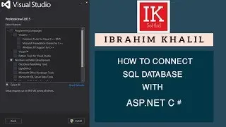 HOW TO CONNECT SQL DATABASE IN ASP NET C#(IK SOFTBD)