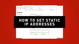 How To Set Static IP Addresses // Pro Tips // Focusrite Pro