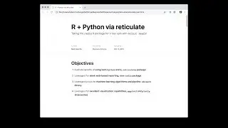 Not Python vs R | Python + R with Reticulate!