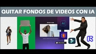 Eliminar  y quitar fondos de videos super fácil  con IA