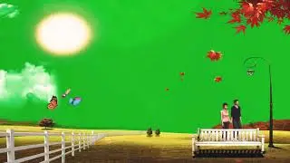 Beautiful Garden Natural Scene Green Screen Background | Garden Chromakey Background
