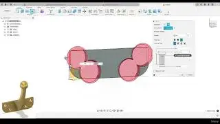 Practice Wall Mounted Hook In Fusion 360 || Autodesk Fusion 360 Training Tutorial 90