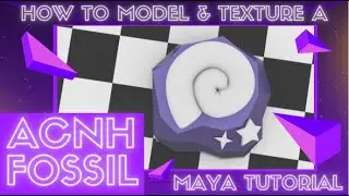 Modeling an Animal Crossing Fossil - Maya Tutorial
