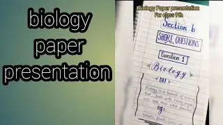 Biology paper presentation || Good writing #viral