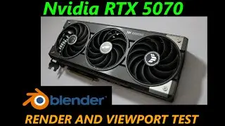 RTX 5070 Rendering and Viewport Performance in Blender 3D