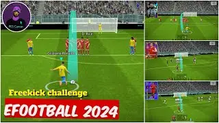 Freekick Challenge eFootball 2024😱#efootball #efootball2024 #challenge #pes