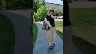 Сумка-шопер из остатков хлопковой пряжи 