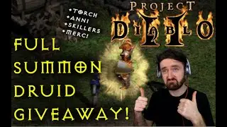 Project Diablo 2 | Complete Summoning Druid Giveaway!! - Gear, Charms, Merc can be yours.