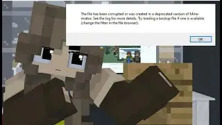 Error when entering the project in Mine-imator | The End | [Minecraft Animation]
