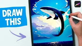 Killer Whale Illustration - Procreate Drawing Tutorial
