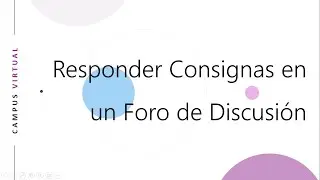 Cómo responder en un foro de discusión