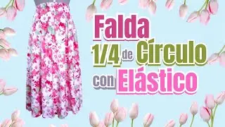 FALDA CON ELÁSTICO  EN CINTURA.