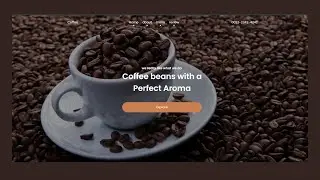 Create a Coffee Website Design  landing page | HTML & CSS | Tutorial to create a website