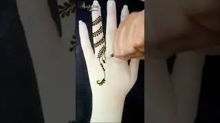 رشمة خفيفة على الاصبح غاية في الروعة 🤩نقش حناء سهل🤩  unique mehndi henna art
