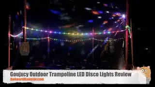 Goujxcy Outdoor Trampoline LED Disco Lights Review