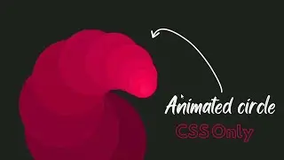 Animated circle loader css only || css tutorial 